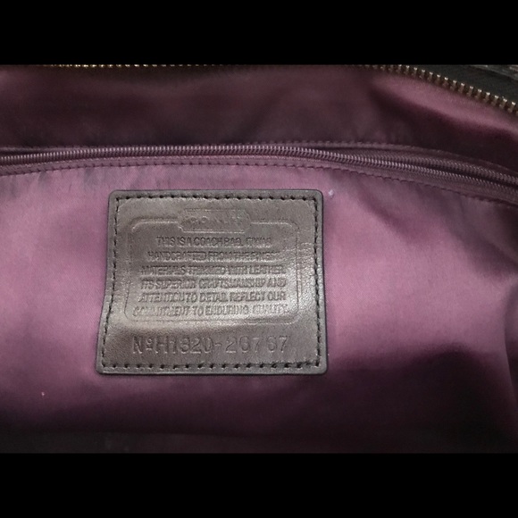 COACH Signature Brown Tote - Picture 7 of 8